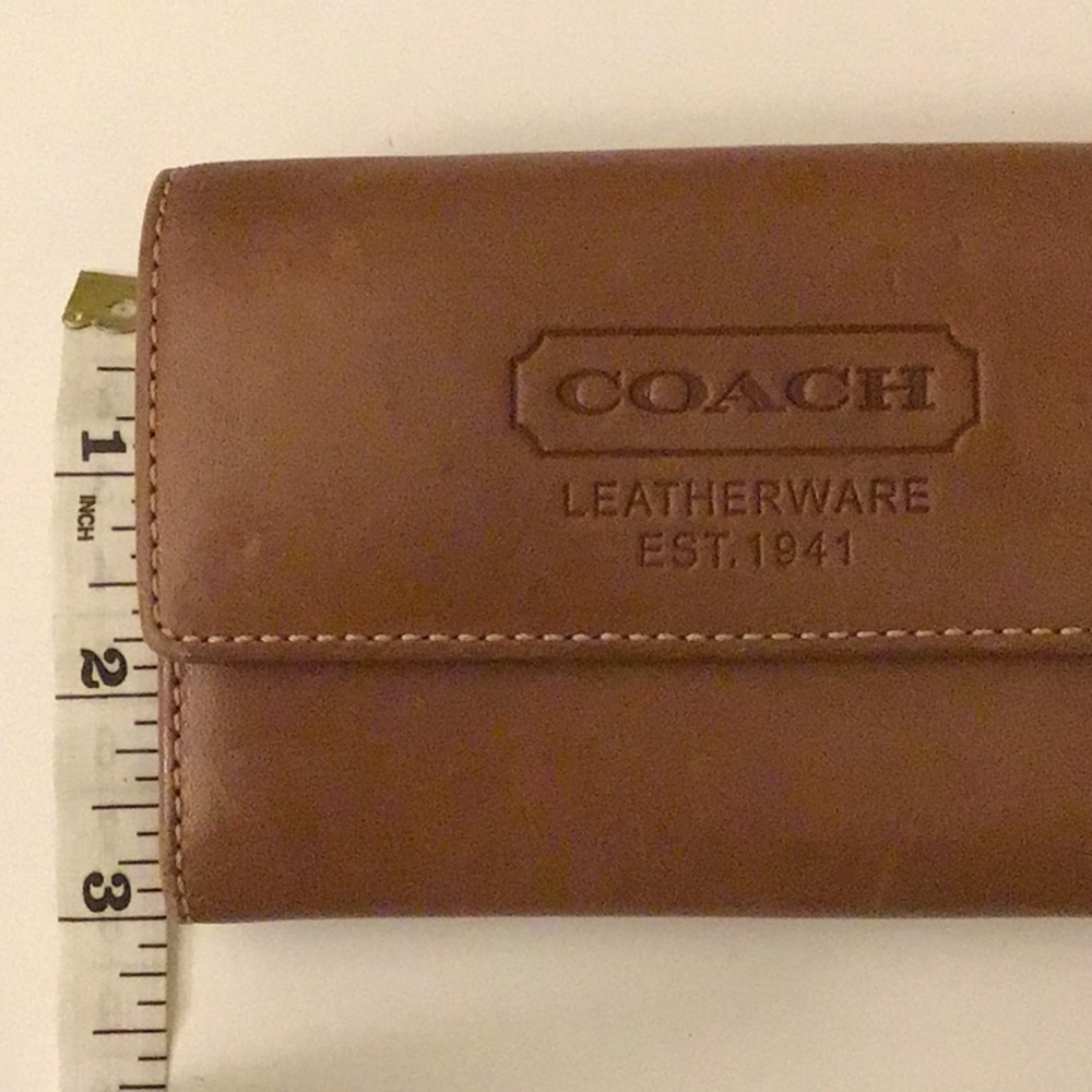 Coach Brown Leather Wallet - Picture 6 of 10